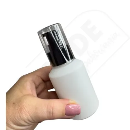 Butelka szklana BIAŁA MATOWA 60 ml z pompką